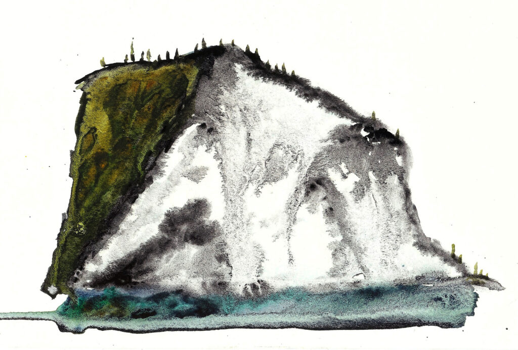 Waipio Valley. Watercolor on watercolor paper. Janice Greenwood. Original Art.