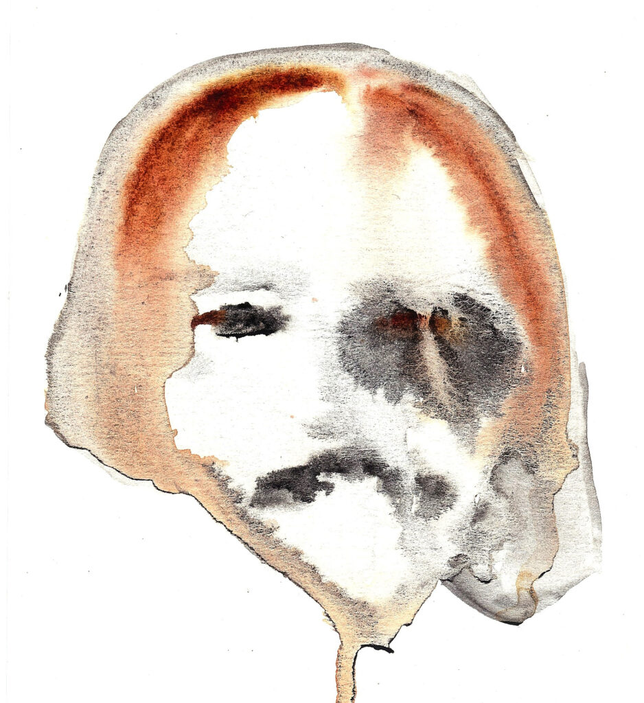 William Shakespeare. Watercolor. Janice Greenwood. Original Art.