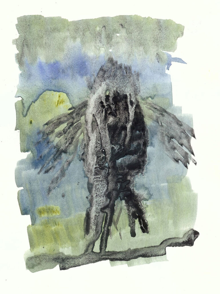Coelacanth. Watercolor. Janice Greenwood. Original Art.