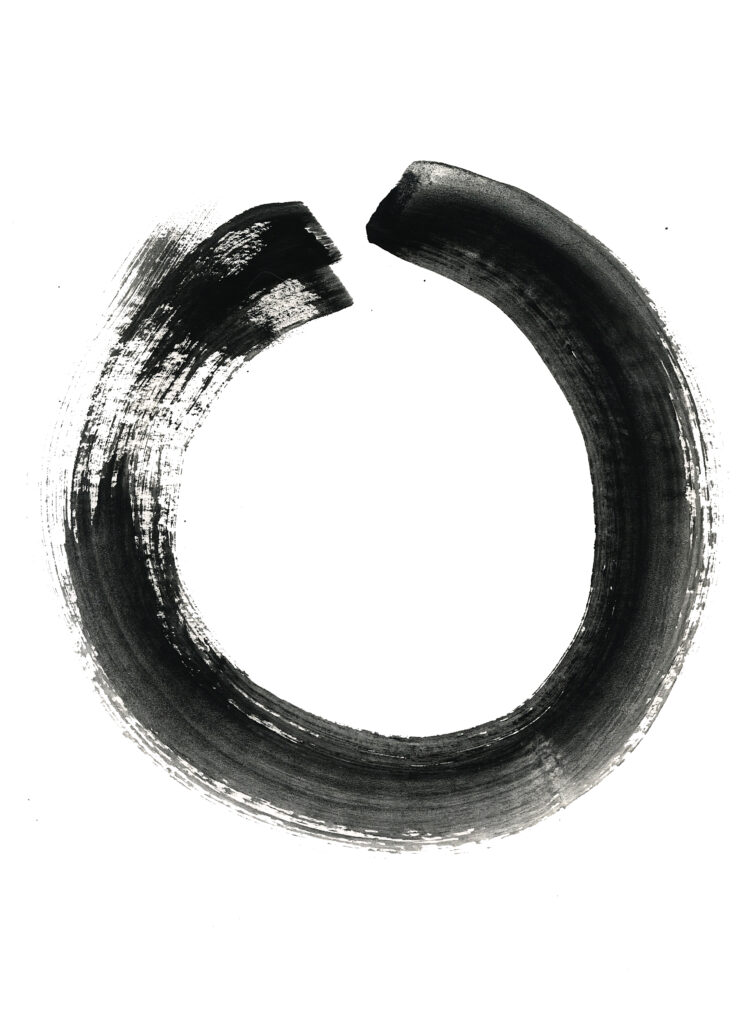 Show Up Enso. Watercolor. Janice Greenwood.