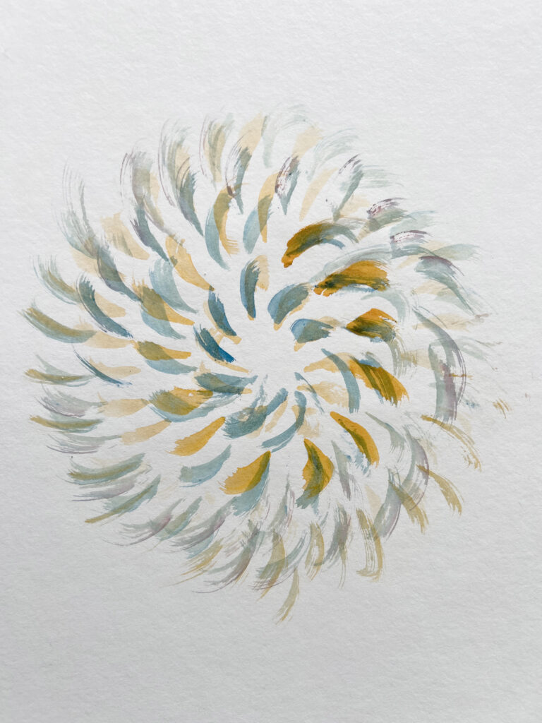 Infinite Spiral. Watercolor. Janice Greenwood. Original Art.